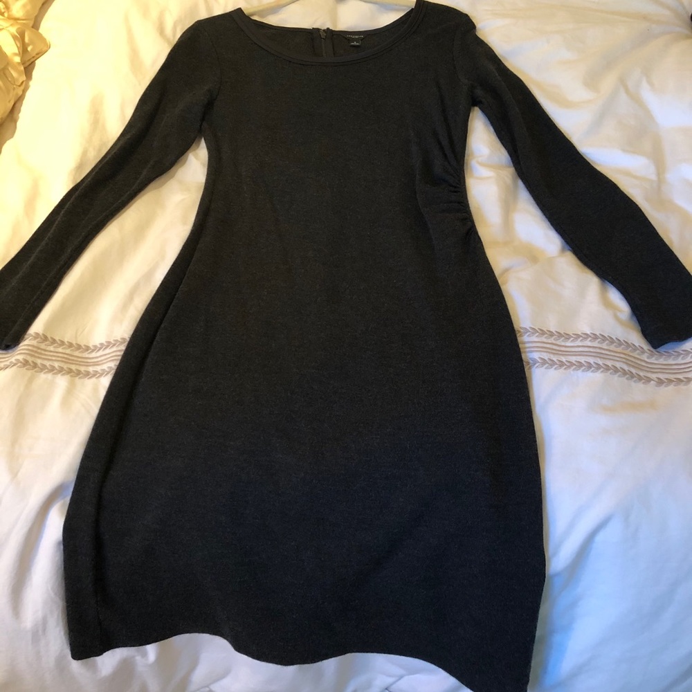 Grey Wool Blend Dress